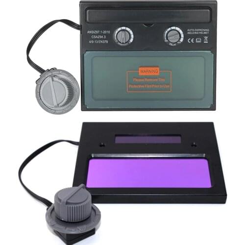 Welding helmet visor set Helmet Shield Solar AAA Battery Auto Varnishing Mask Replacement Dimming Feature(Without Battery)#35