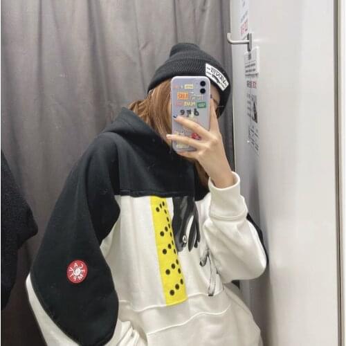 High Street Brand C.E Printing Patchwork Mens Hoodies Kawaii Y2k Oversized Hoodie Womens Sweatshirt Hooded Sweatshirts