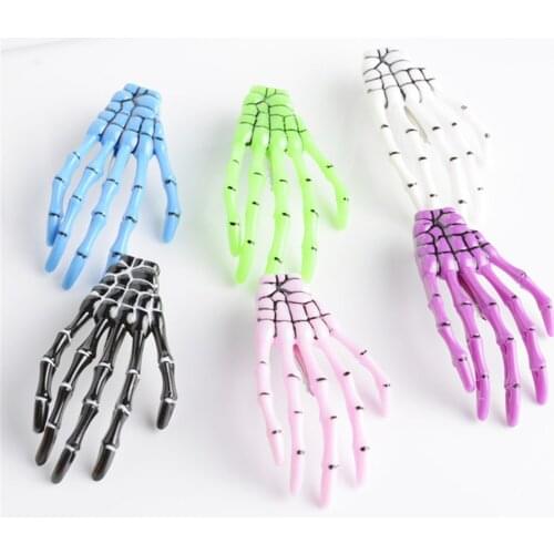 1pc Beauty Fashion Skeleton Claw Skull Hand Hair Clip Hairpin Zombie Punk Horror Bobby Pin Barrette Hair Accessories Hot Sale