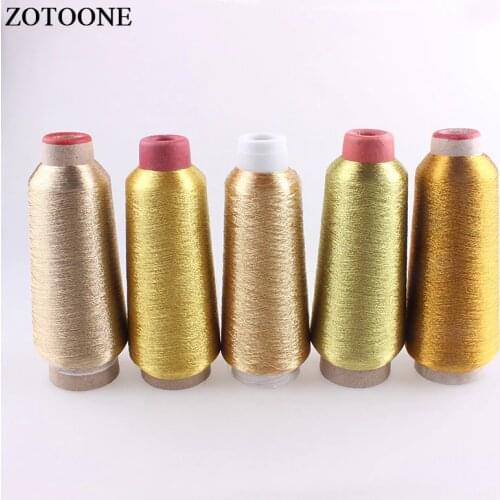 ZOTOONE 3500M/Roll DMC Floss Metallic Embroidery Gold Threads For Sewing Craft Machine DIY Sewing Fabric Accessories For Clothes