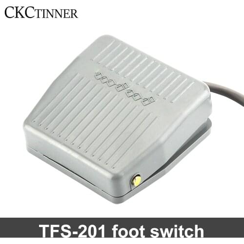 1pcs Foot switch of 0-400 V Momentary control switch Electric pedal SPDT gray 20m and 2m wire gauges