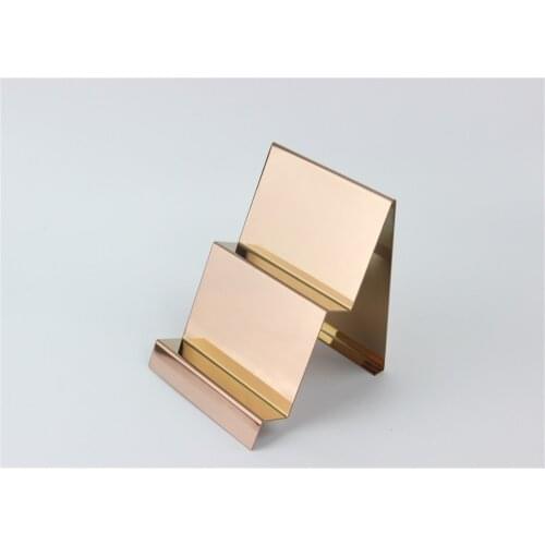 10pcs Wallet Display Rack Handbag Display Stand Stainless Steel Metal Double layer Bag Holder Rack