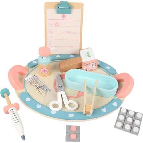 11Pcs Pretend Play Educational Doctor Toys Dentist Medical Kit with Tweezers & Syringe Temperature Gun,Record Book for Toddlers