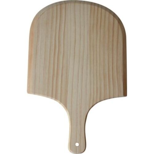 14 Inch Natural Wooden Pizza Tray Plate Charcuterie Board Pizza Spatula Shovel Paddle Baking Bakeware Pizza and Bread Tray Pizza