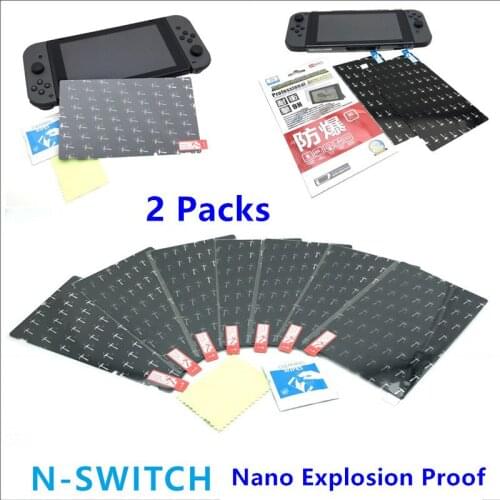 2 Set 9H Hardness Scratchproof Nano Liquid Screen Protector Explosion Proof Cover Film For Nintend Switch Nintendo NS NX Console