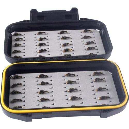 40pcs Fishing Flies Fly Fishing Lure Wet Flies Insects Flies Hook Baits with High simulation Life-like Real Swimming Actions