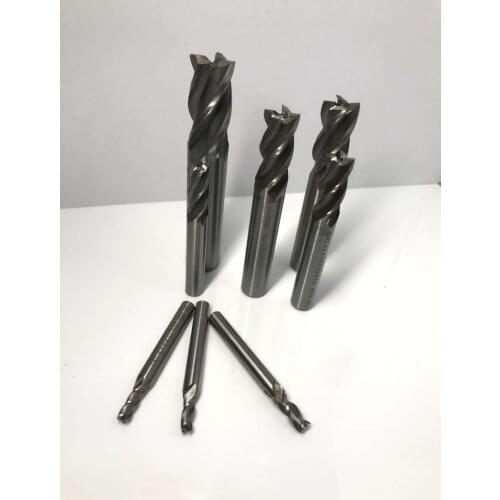5Pcs Carbide End Mill HSS 4 Flutes 2mm-6mm Diameter Milling Cutter Straight Shank Router Bit Set CNC Tools