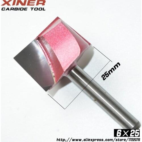 6mm*10/16/22/25/28mm,Freeshipping,CNC wood mochine Solid Carbide Milling Cutter,Cleaning Bottom bit,MDF,PVC,acrylic,wood tool