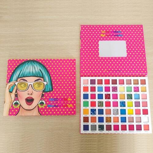 63 Colors Glitter Eyeshadow Makeup Big Pigmented Shadow Palette Earth Color Palette Professional Shimmer Matte Paleta De Sombra