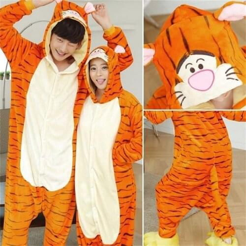 Anime Onesie Women Flannel Sleepwear Set Kigurumis Adult Unisex pajamas Panda Unicorn Children Boy Girl pijama Festival Outfit
