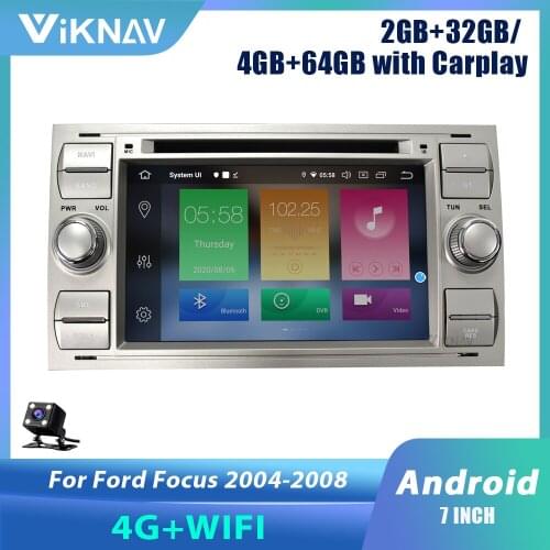 2 DIN Android 10 Car radio For Ford Mondeo S-max Focus 2 C-MAX Galaxy Fiesta transit Fusion car stereo GPS navigation auto audio