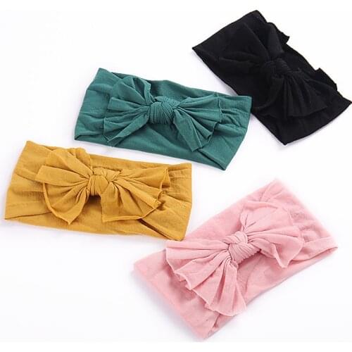 Bowknot Baby Headband Elastic Turban Hairband Bows kids Baby Girl Headbands Hair bands for Baby Girls Haarband Hair accessories