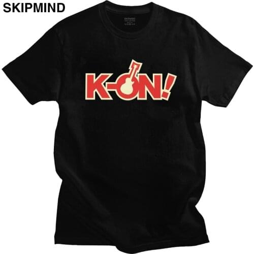 Urban Musical Anime K-On T Shirt Men Short Sleeve Yui Hirasawa Japan Music Animation Manga Tee O-neck Soft Cotton T-Shirt Gift