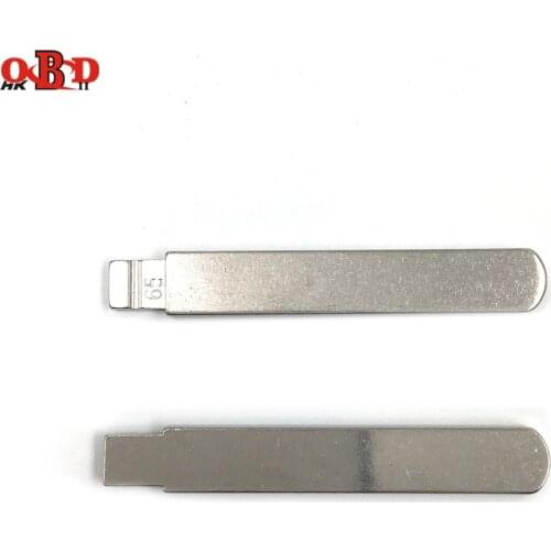 HKOBDII 10 pcs/lot Metal Blank Uncut Flip KD Remote Key Blade Type 65# for Subaru NO. 65 Blade