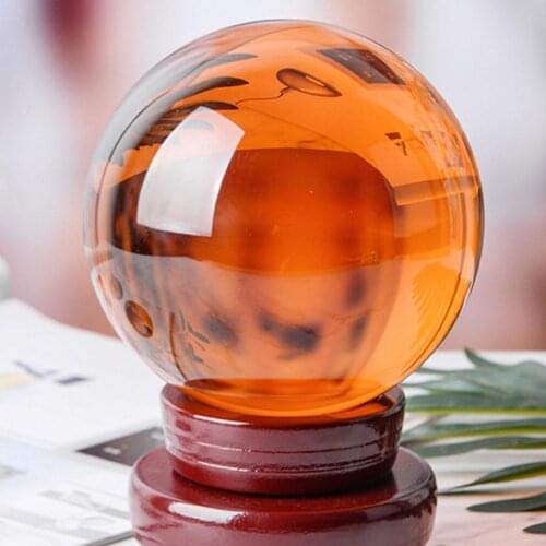 3cm-7cm Crystal Ball Melting Amber Rare Obsidian Ball Crystal Ball Healing Stone Decoration Feng Shui