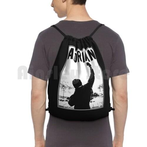 Italian Backpack Drawstring Bags Gym Bag Waterproof Adrian Vintage Stallion Herren Mit Balboa Film Creed Manner