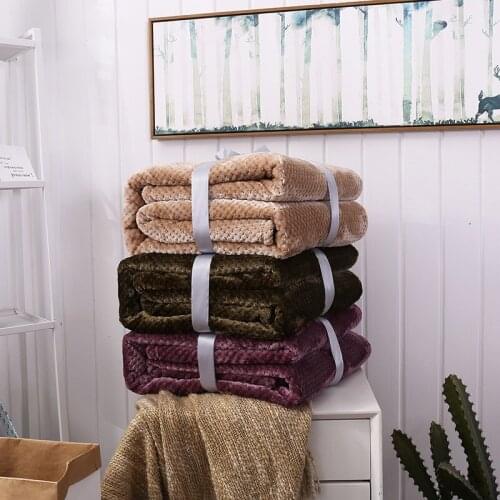 IvaRose HOME TEXTILE Fleece Blankets On The Sofa
