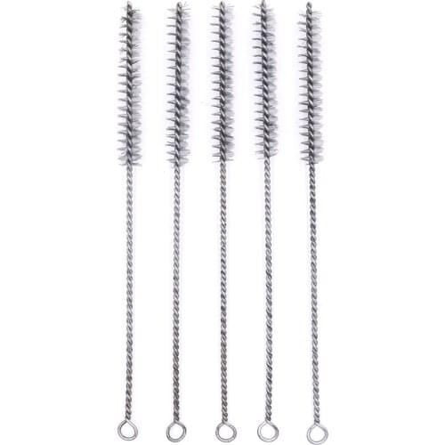 Round Ring Inner Brush Wire Hole Derusting & Deburring Test Tube Cleaning Brush Jewelry Tools