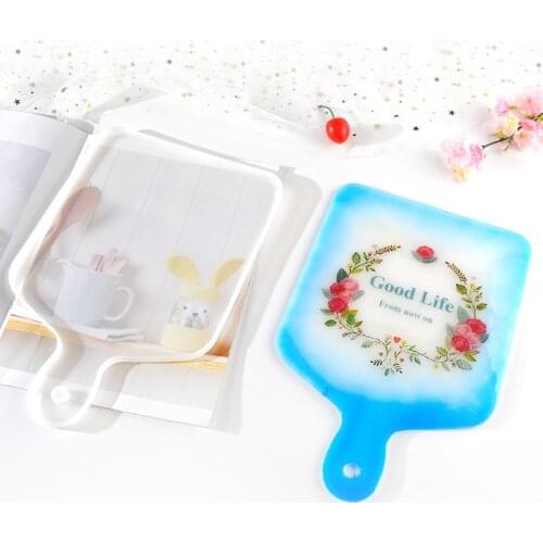 Diy Handmade Square Round Tray Silicone Mold for Epoxy Uv Diy Resin Craft Home Decoration Handmade Tools