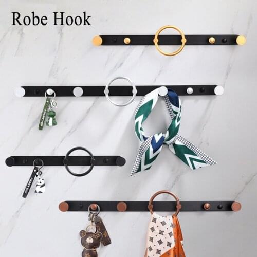 Metal Robe Hook, Clothes Hook, Modern Design Non-Drilling or Wall Mounted, Hardware Accessories for Bathroom, Bedroom, Cloakroom