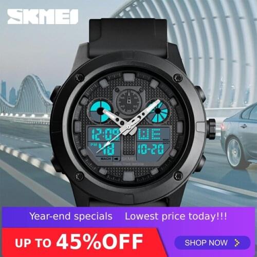 SKMEI Outdoor Men Digial Watches Sport Watch Military Waterproof 5Bar Luminous Dual Display Wristwatch montre homme 1514