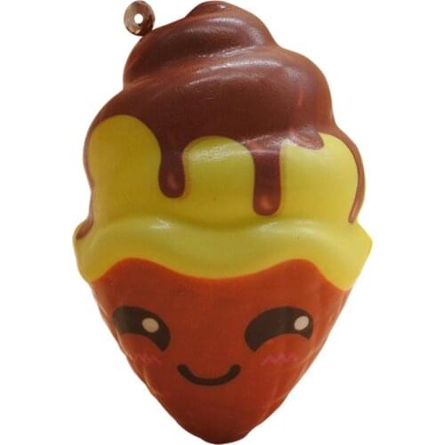 NEW Squishy Toys Funny Kids Toy Kawaii Adorable Ice Cream Cake Scented Cream Slow Keychain Stress Reliever Toys For Children