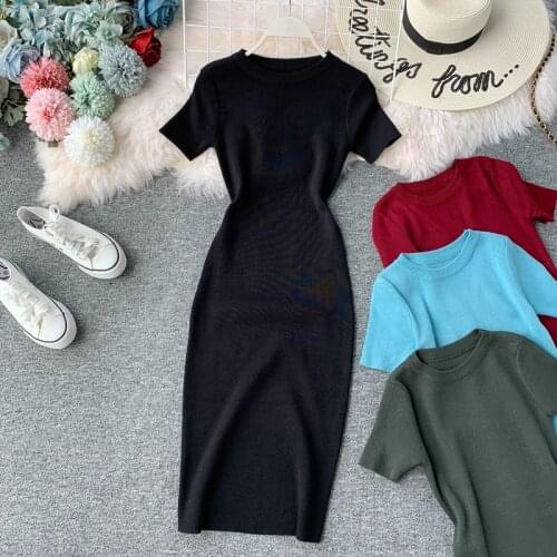 Obrix Fashionable Knitted Dresses