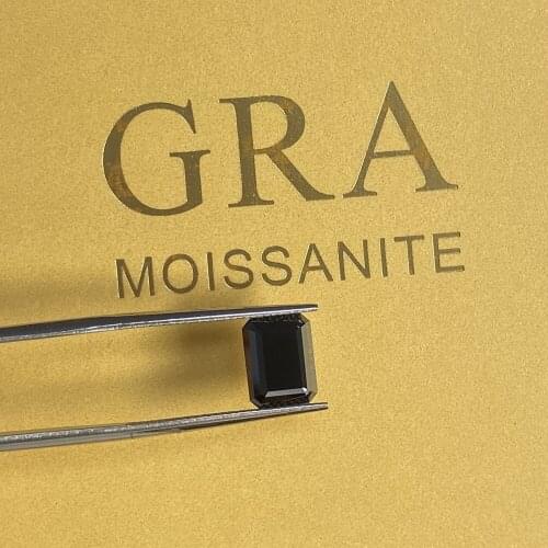 Wholesale Price Lab Grown Loose Moissanite Diamond Emerald Cut 5*7mm Darkly Stone
