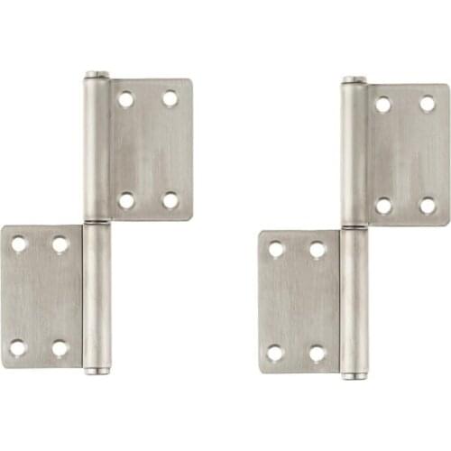 4" 304 Stainless Steel Lift Off Flag Detachable Door Hinge Pack of 2 (4" Length)