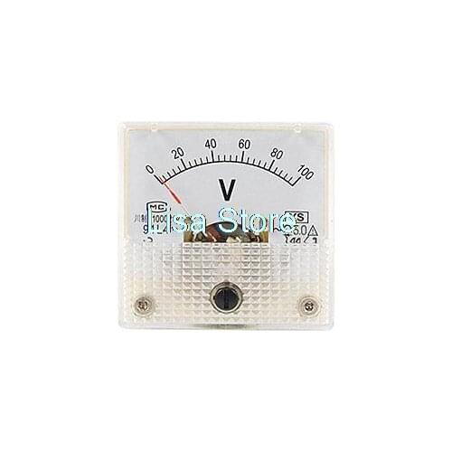 Plastic Shell AC 0-100V Voltage Analog Meter Voltmeter