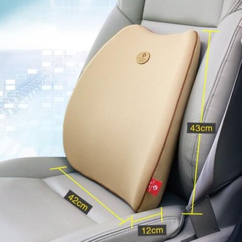 New Design Car Seat Lumbar Support Back Pillow for Car Seat Black Sitting Pad for Long Time Driving Car Travel
