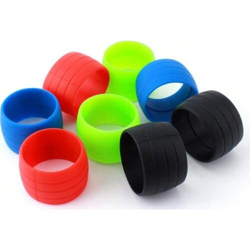 1 Pair Bicycle Silicone Stopper Rubber Anti-Skipping Road Bike Stoppers Bar Band Waterproof Wear-Resistant Strap Silicone Ring