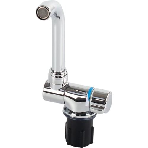 RV Accessories Foldable RV Faucet Rotating Single Handle Deck/Wall Mounted RV Kitchen Tap