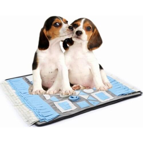Pet Dog Snuffle Mat Pet Sniffing Training Blanket Detachable Fleece Pads Dog Mat Relieve Stress Nosework Puzzle Toy Pet Nose Pad