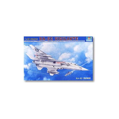Trumpeter 1/48 scale model 02809 RA-5C Militia crew Shipborne reconnaissance aircraft