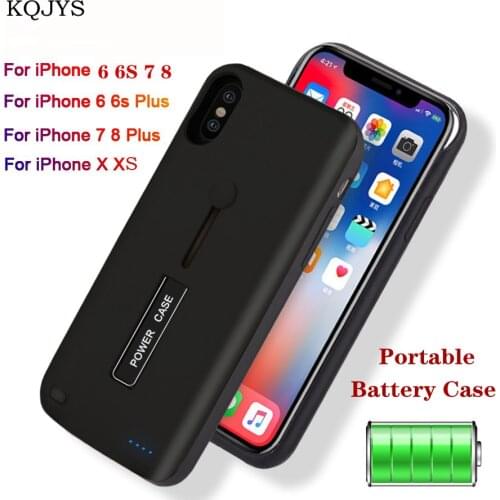 External Power Bank Charging Cover Case For iPhone 6 7 X Xs Battery Case Portable Battery Charger Cases for iPhone 6 6s 7 8 Plus