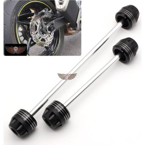For Aprilia SL 750 Shiver 2007-2014 Motorcycle Rear Front Axle Fork Crash Sliders Wheel Protector Falling Protection