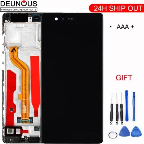 5.2 Inch AAA Quality LCD +Frame For HUAWEI P9 Lcd Display Screen For HUAWEI P9 EVA-L09 EVA-L19 Digiziter Assembly