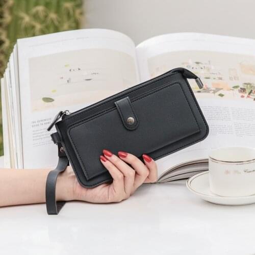 2020 New Bag Womens Long Multifunctional Zipper Wallet Lady Multi Card Holder Buckle Student Coin Purse