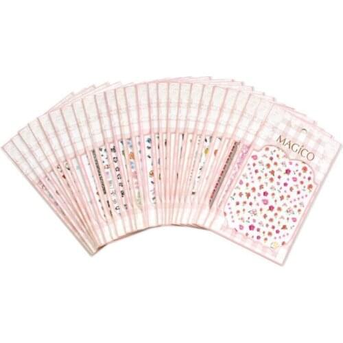 50 pcs nail stickers durable 3D Nail pad waterproof fast drying nail set