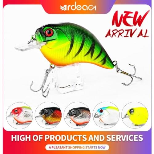 Ardea 1pcs 75mm 15g Black Minnow Crank Floating Swimbait Wobblers Treble Hooks Pike Bass Fishing Tackle