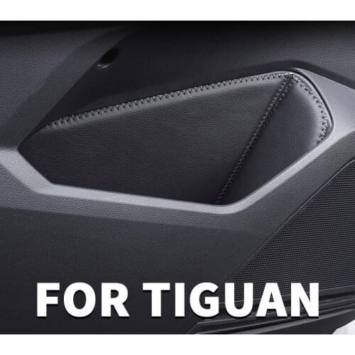 Car door storage slot mat storage compartment sound insulation mat modification For VW Volkswagen Tiguan mk2 2017 2018 2019 2020