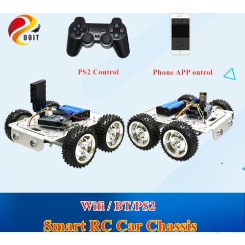 C300 Bluetooth/Handle/WiFi RC Control Robot Tank Chassis Car Kit with UNO R3 Development Board+ 4 Road Motor Driver Board DIY