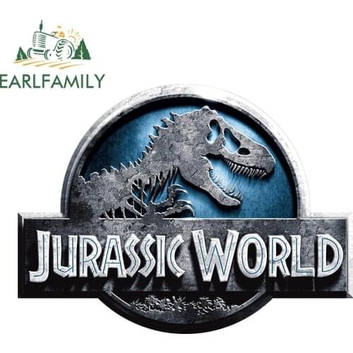 EARLFAMILY 13cm x 9.7cm for Jurassic Park Logo Funny Car Stickers Vinyl Car Wrap Decal Occlusion Scratch Motorcycle Graphics