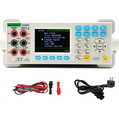 ET3240 Automatic 22000 Counts Benchtop Digital Multimeter with 3.5 Inch TFT Large Clear Screen High Accuracy Desktop Multimeter