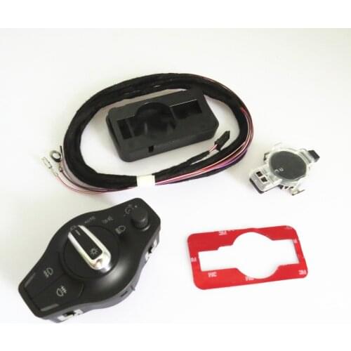 RWSYPL Chrome Auto Car Headlights Multifunction Switch & Rain Sensor Kit For Q5 A5 S5 A4 S4 Avant B8 8K0 941 531 AS 81D955547