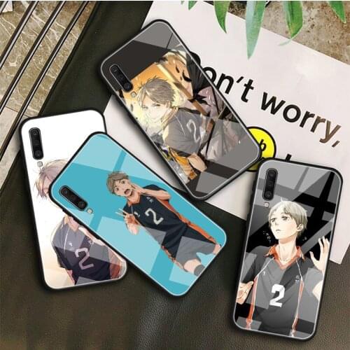 Koushi Haikyuu Tempered Glass Case For Samsung Galaxy A10S A20S A20E A30S A40 A50S A60 A70 A80 A90 A6 A7 A8