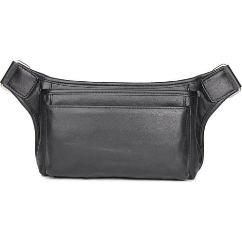 New Men Genuine Leather Waist Chest Bags Pouch Single Shoulder Cross Body Bags High Quality Natural Skin Hip Bum Fanny Belt Pack