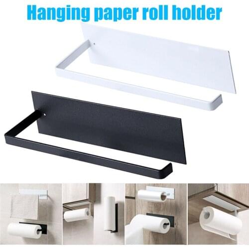 NEW Paper Towel Holder Under Kitchen Cabinet Self Adhesive Towel Paper Holder Stick on Wall