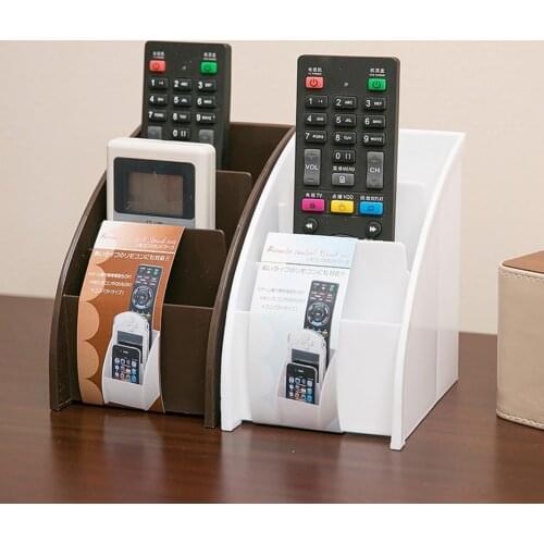 New Innovative Three-grid Remote Control Storage Box Rack Desktop Finishing Stationery Storage Mobile Phone Holder Desktop